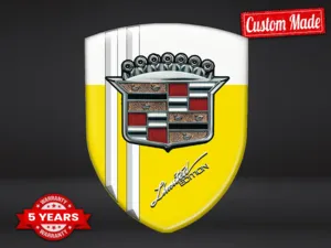 Cadillac Badge Cupola Gara Limitato Logo Sport Tuning ST